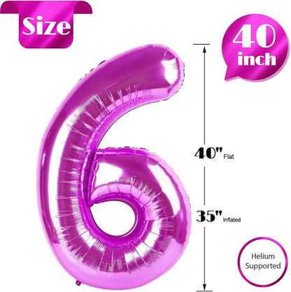 Rosy Purple 6 Balloon - Image 5