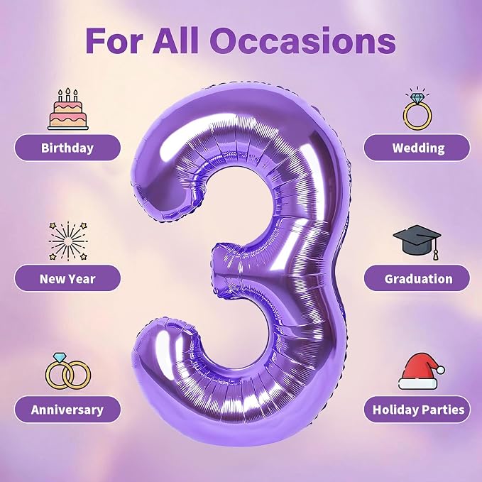 Number Balloons for Birthday Decorations - Image 5