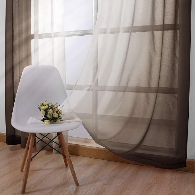 DWCN Ombre Short Sheer Curtains - Image 4