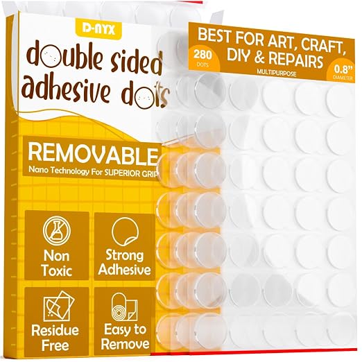 D-NYX Double Sided Tape Sticky Dot Removable Putty No Trace Clear Sticky Tack - Image 9