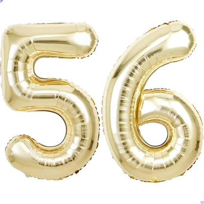 Champagne Gold Number 56 65 Balloon by Unknown