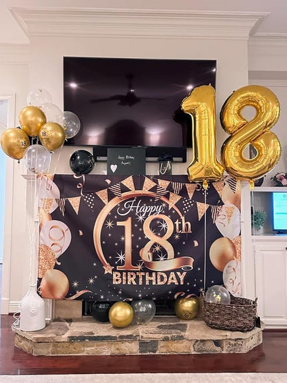 29 Balloon - Gold Birthday Number Balloons, 40 Inch Decorations Men Women | - Image 3