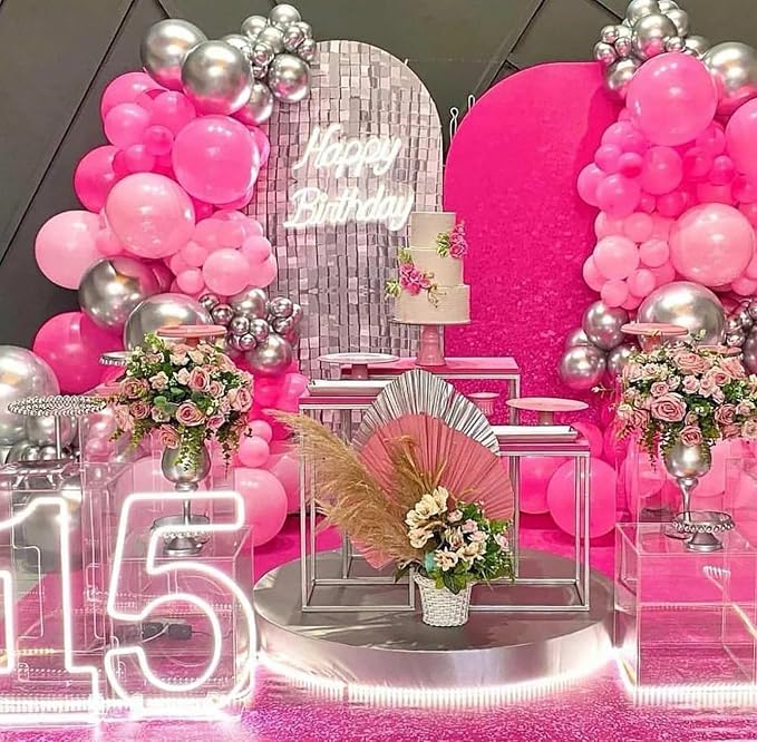 18 Inch Hot Pink Balloons, Baby Shower, Birthday Party and Event Decoration - Image 6