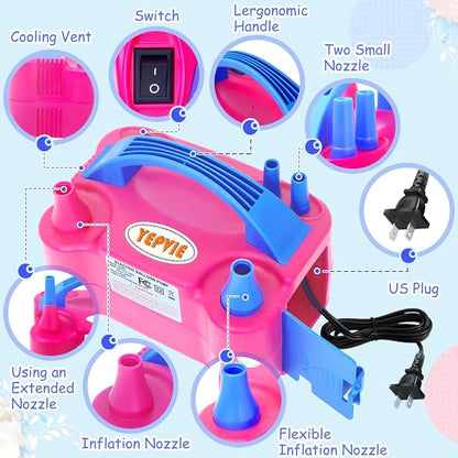 Balloon Pump Electric, 600W Professional Balloon Inflator - Image 8