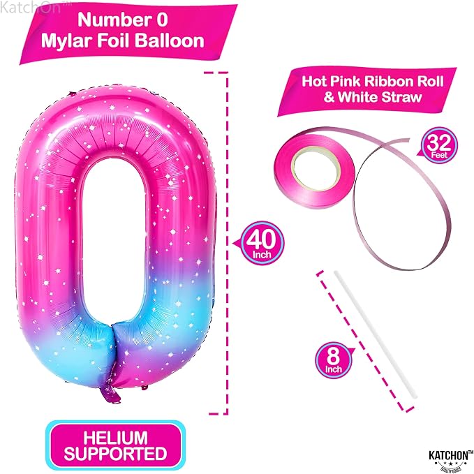 KatchOn 0 Rainbow Balloons Number - Image 3