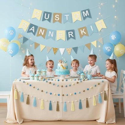 SmoothNovelty 139 Pcs Felt DIY Custom Banner Kit Include 104 Letters 18 - Image 7