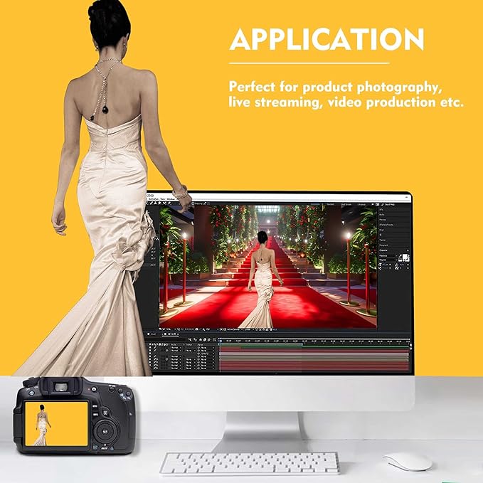 Yellow Photography Backdrop for Photoshoot, Fabric 10x10ft | Versatile Studio - Image 3