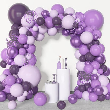 Archloon 156pcs Purple Balloon Garland Arch Kit, Different Sizes 18 12 10 5 - Image 4