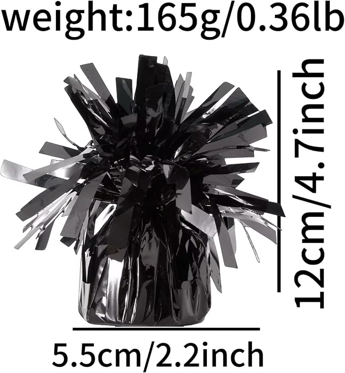 Balloon Weights Black 6Pcs | Perfect - Image 3