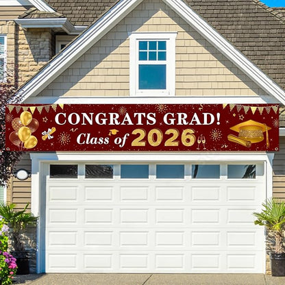 2026 Graduation Decorations Congrats Grad Class of 2026 Banner - Image 5