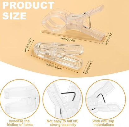 Balloon Arch Clips, 20 Pack Transparent Plastic Clips - Image 2