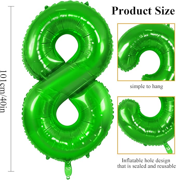 Number 18 Balloons for 18th Birthday Party Decorations, 0-100 Large No.18 - Image 2
