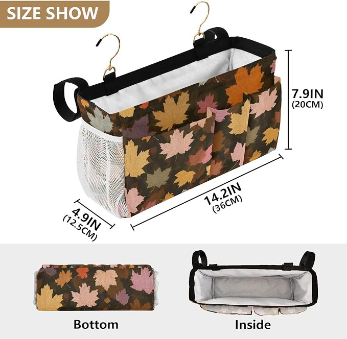 Bedside Caddy Hanging Bunk Bed Caddy Bed Organizer Hanging Pocket - Image 4