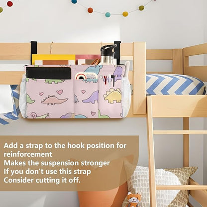 Bedside Caddy Metal Frame Hanging Organizer Bunk Bed Dorm Accessories Hook And - Image 6