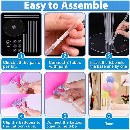 8 Pack Balloon Stand Kits, Fenxyo Balloon Sticks Holder - Image 6
