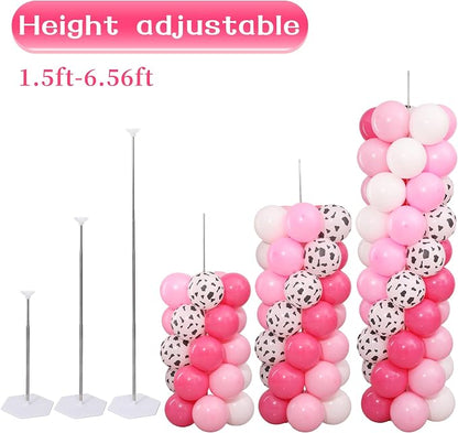 Dusty Pink Cow Balloon Column Stand Kit Set of 2 - Image 4