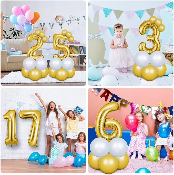 OFFCUP 40 Inch Gold Number 50 Balloon - Image 7