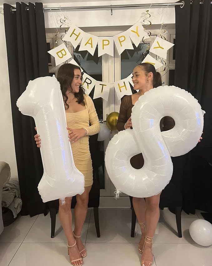White 6 Balloon - Image 3
