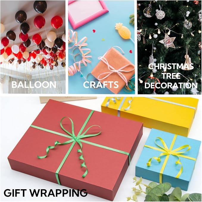 500 Yards Curling Ribbon for Gift Wrapping, 3/16" Balloon String for Christmas - Image 6