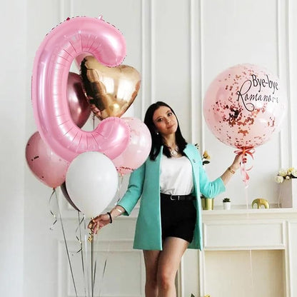 TONIFUL 40 Inch Large Pink Letter C Balloons Giant Foil Mylar Alphabet Balloon - Image 6