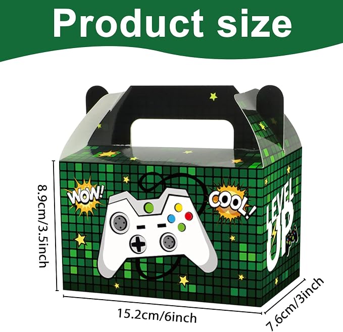 24 Pack Video Game Party Boxes Gamer Party Favor Candy Treat Bags Gaming - Image 2