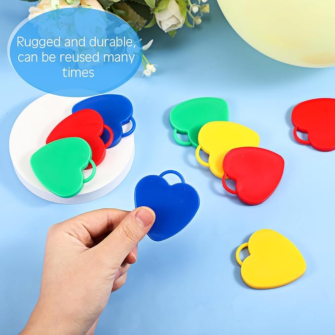 Lenwen 80 Pcs Balloon Weights Plastic Colorful Weights - Image 3