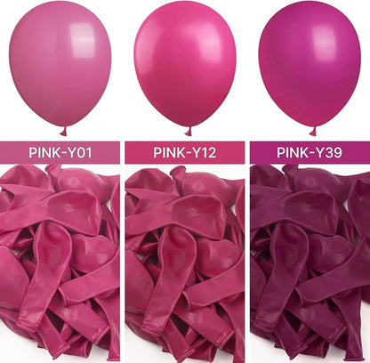 PartyWoo Hot Pink Balloons 50pcs Magenta Fuchsia Color 12 Inch | Balloons - Image 3