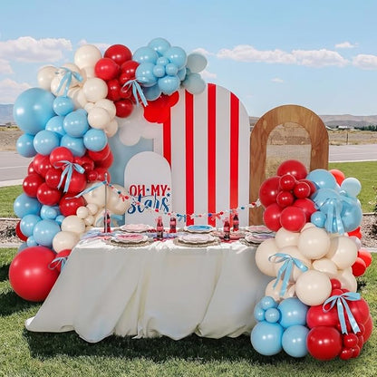 Red White Blue Balloon Arch Kit, Baby Shower Birthday Decorations | Double - Image 2