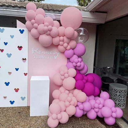 Red Purple Pink Balloon Garland Arch Kit - Image 7
