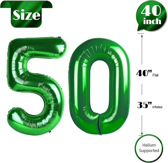 Green 50 Balloon - Image 5