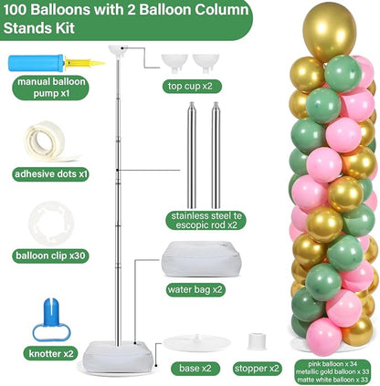 2 Sets Adjustable Balloon Column Stand Kit - Image 2