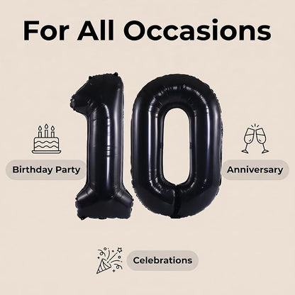 YPSelected 32 Inch Large Foil Helium Number Balloon Birthday Wedding Party 0-9 - Image 4