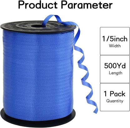 BEISHIDA 500 Yards Matte Dark Blue Ribbon Curling Crimped Ribbon Balloon String - Image 2