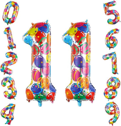40 Inch Number 11 Balloon Set Large Foil Balloons by TNCDJKPA