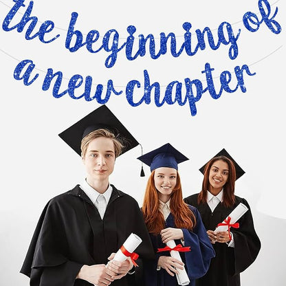 BEISHIDA Blue Pre-Strung Glitter The Beginning of A New Chapter Banner | - Image 4