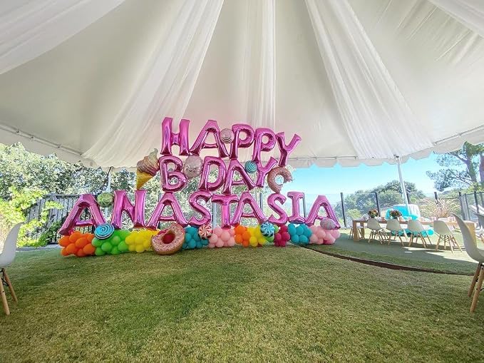 Hot Pink Letter Y Balloons, Y Letter Balloon 40 Inch Foil Y Balloon | Hot Pink - Image 8