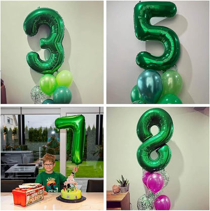 Number 35 Dark green Balloons 40 Inch Giant Dark green Foil 35 Helium Balloons - Image 6