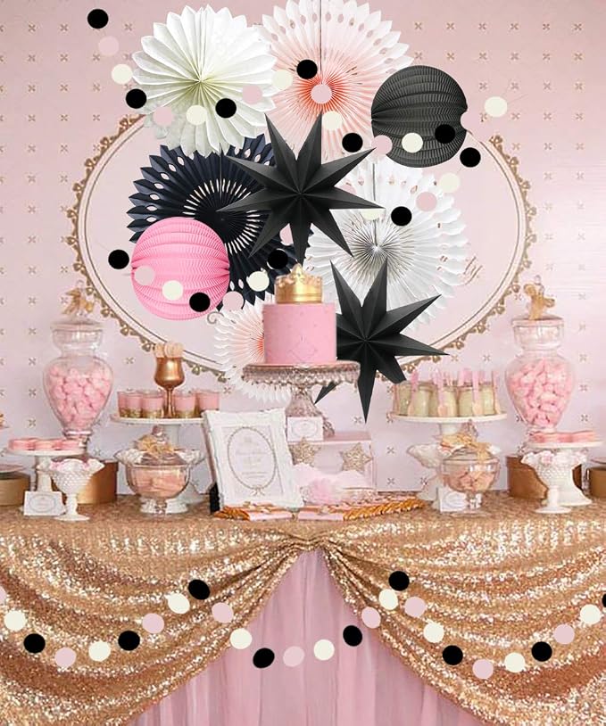 10 Pcs Party Decoration Set, Honeycomb Balls and Star Lanterns - Image 6