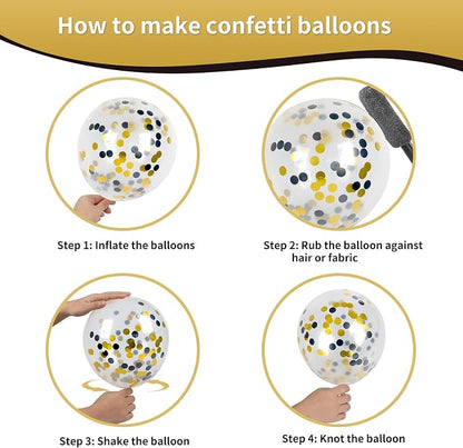 RUBFAC Black and Gold Balloons, 2026 Graduation Party Decorations Balloons - Image 4