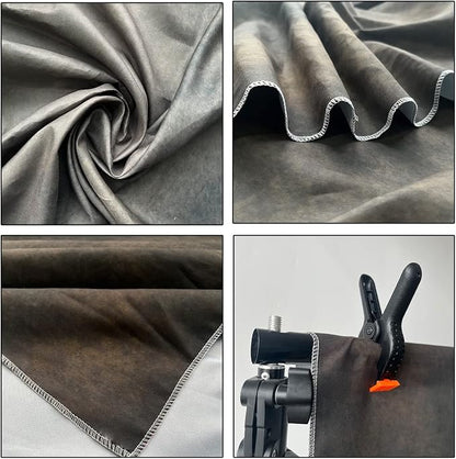6x9ft Dark Brown Mottled Texture Photography Backdrop - Image 4