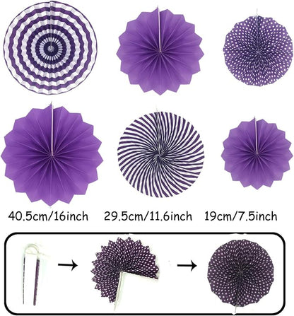 Party Decoration, Pom Poms Flowers, Garlands String Polka Dot and Triangle - Image 2