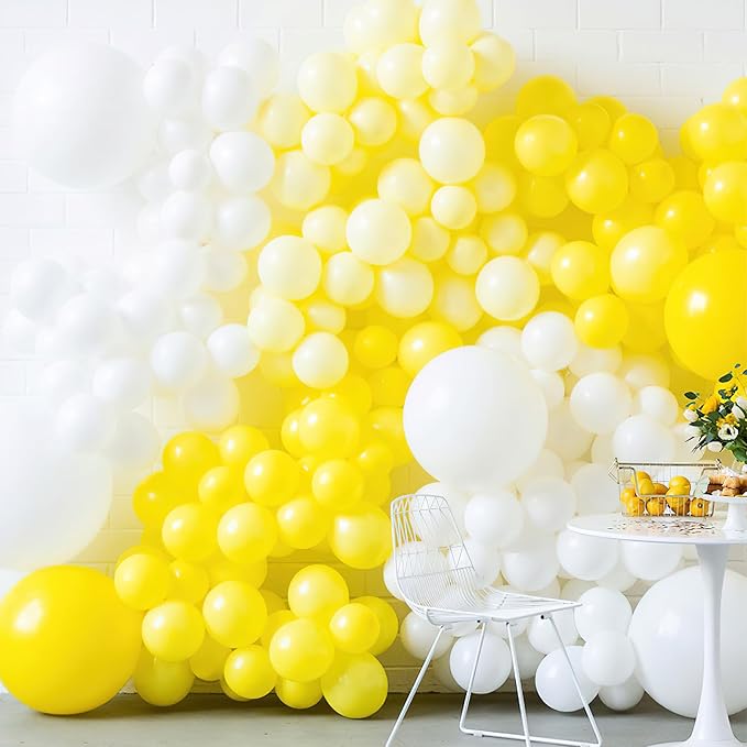 PartyWoo Yellow Balloons 100pcs Latex Helium Balloons 12 Inch | Birthday Baby - Image 5