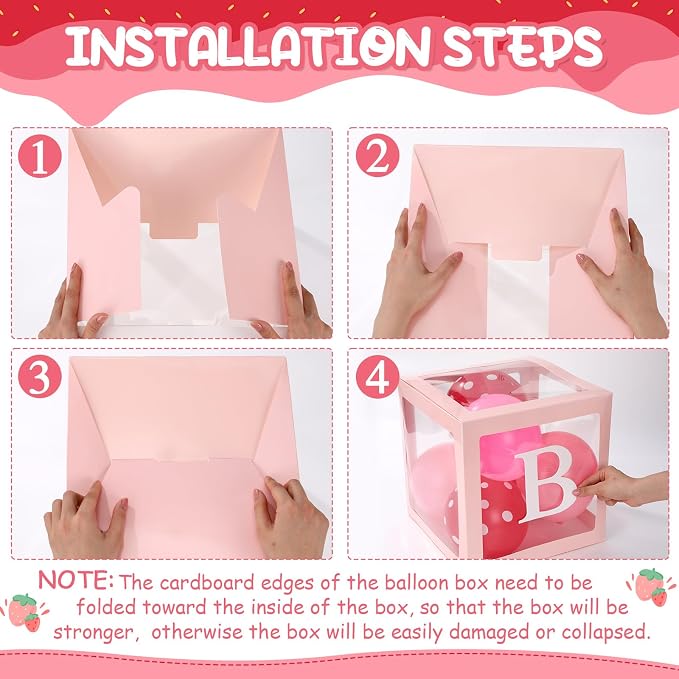 Gejoy Strawberry Baby Shower Party Decorations - Image 3
