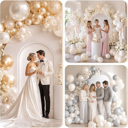 Pearl White Sand Balloons - Image 7