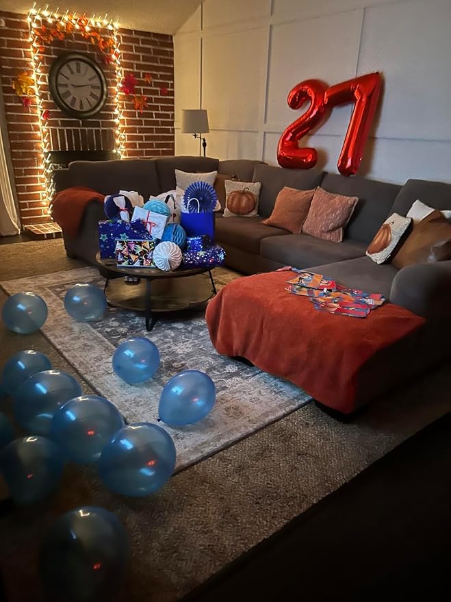 17 Balloon Numbers 40 Inch for 17th Year Old Birthday Decorations, Inflation - Image 3