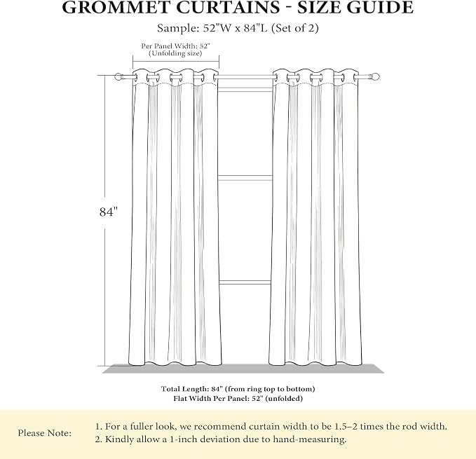NICETOWN Grey Blackout Striped Pattern Curtains - Image 7