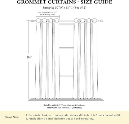 NICETOWN Grey Blackout Striped Pattern Curtains - Image 7