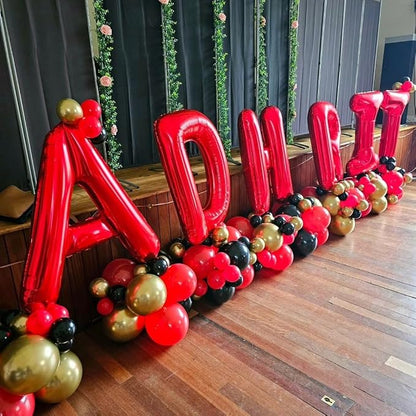 Red Letter Z Balloons, Z Balloon 40 Inch Z Balloons Letter - Image 3