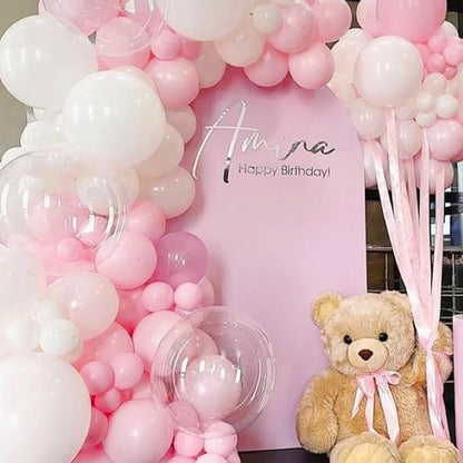 PartyWoo Pink and White Balloons, Party Decorations - Image 6
