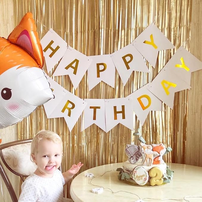 Happy Birthday Banner Birthday Party Supplies Garland Decorations Birthday - Image 3